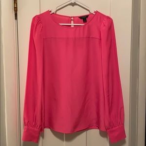 JCrew Bright Pink Blouse
